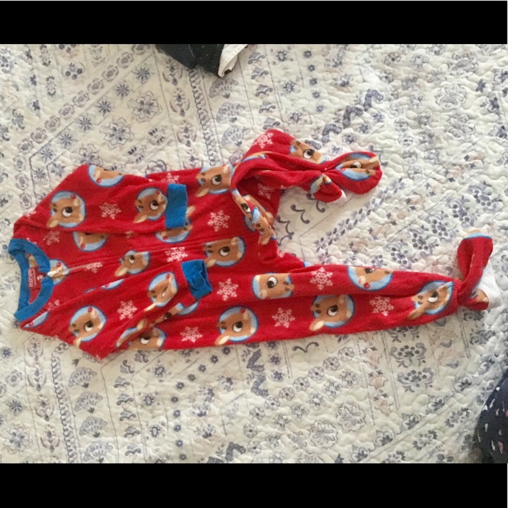 Toddlers fleece one piece footies